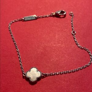 Elegant Silver Clover Bracelet